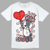 Jordan 3 Retro White Cement Reimagined DopeSkill T-Shirt Love Sick Graphic Streetwear - White