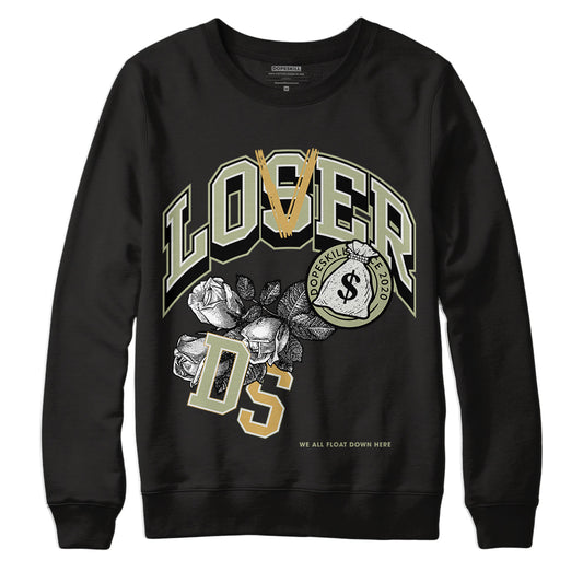 Jordan 5 Jade Horizon DopeSkill Sweatshirt Loser Lover Graphic - Black 