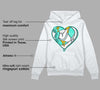 New Emerald 1s  DopeSkill Hoodie Sweatshirt Heart AJ 1 Graphic