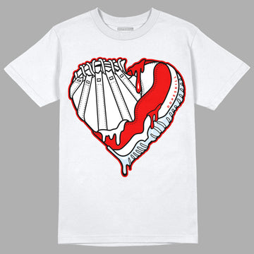 Cherry 11s DopeSkill T-Shirt Heart Jordan 11 Graphic - White