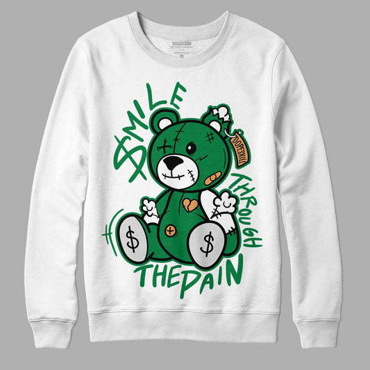 Nike SB x Jordan 4 “Pine Green” DopeSkill Sweatshirt BEAN Graphic Streetwear - White