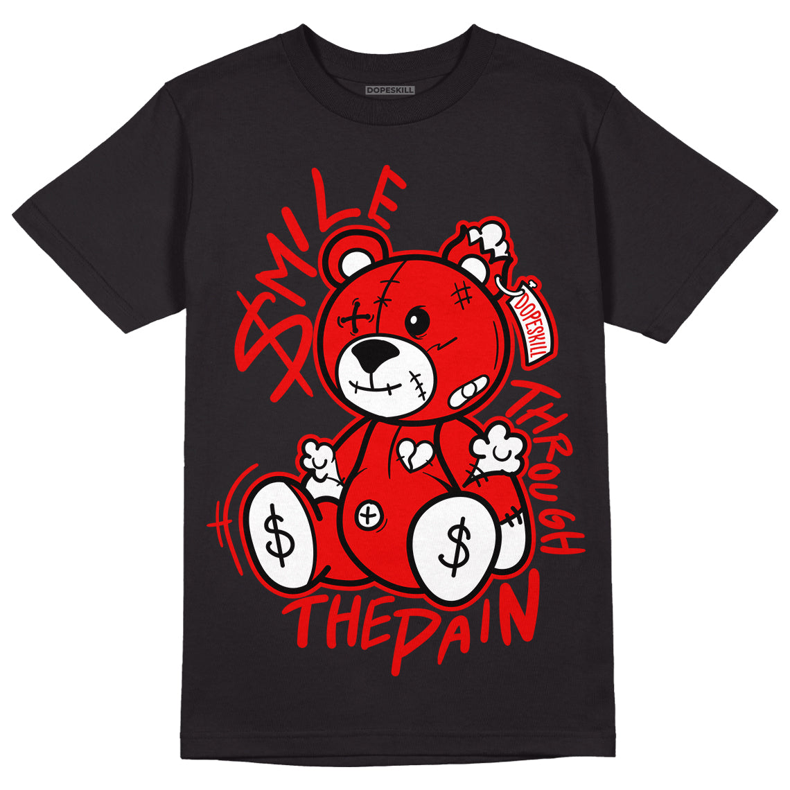 SB Dunk Low Cherry Sample DopeSkill T-Shirt BEAN Graphic Streetwear - Black 