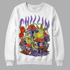 Canyon Purple 4s DopeSkill Sweatshirt Chillin Graphic - White 