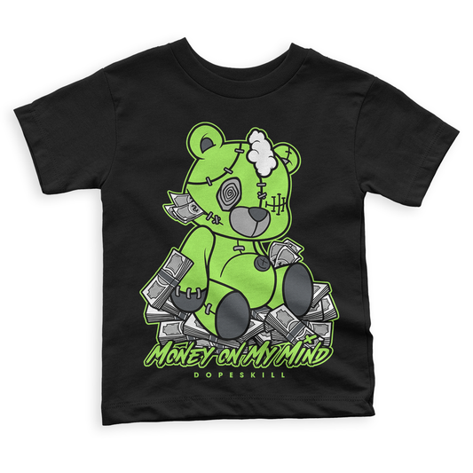 Green Bean 5s DopeSkill Toddler Kids T-shirt MOMM Bear Graphic - Black