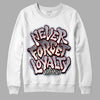 Jordan 3 Retro White Cement Reimagined DopeSkill Sweatshirt Never Forget Loyalty Graphic Streetwear - White