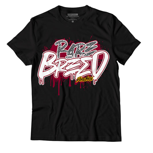 AJ 3 Cardinal Red DopeSkill T-Shirt Rare Breed Graphic