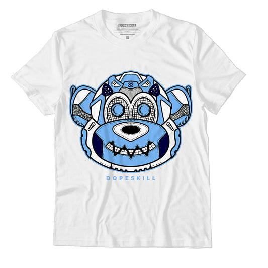 AJ 6 University Blue DopeSkill T-Shirt Monk Graphic