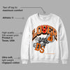 Orange Black White DopeSkill Sweatshirt Loser Lover Graphic