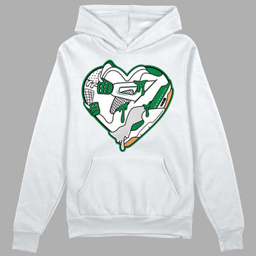 Nike SB x Jordan 4 “Pine Green” DopeSkill Hoodie Sweatshirt Heart Jordan 4 Graphic Streetwear - White