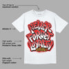 Dunk Low Gym Red DopeSkill T-Shirt Never Forget Loyalty Graphic