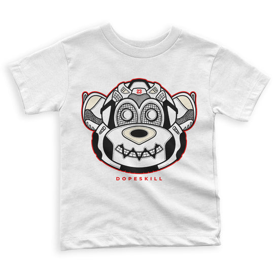 72-10 11s Retro Low DopeSkill Toddler Kids T-shirt Monk Graphic - White