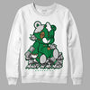 Nike SB x Jordan 4 “Pine Green” DopeSkill Sweatshirt MOMM Bear Graphic Streetwear - White