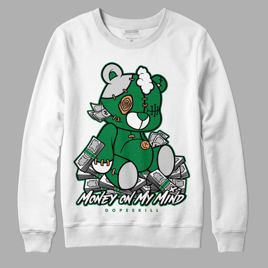 Nike SB x Jordan 4 “Pine Green” DopeSkill Sweatshirt MOMM Bear Graphic Streetwear - White