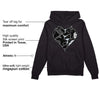 Black Metallic Chrome 6s DopeSkill Hoodie Sweatshirt Heart AJ 6 Graphic