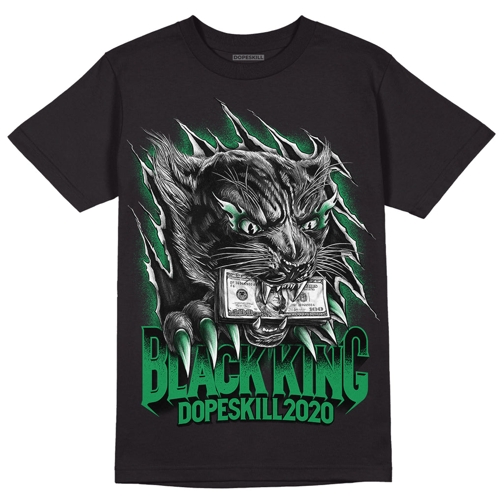 Jordan 6 Rings "Lucky Green" DopeSkill T-Shirt Black King Graphic Streetwear - Black
