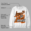 Orange Black White DopeSkill Sweatshirt LOVE Graphic