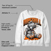 Orange Black White DopeSkill Sweatshirt Sick Bear Graphic