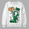 Nike SB x Jordan 4 “Pine Green” DopeSkill Sweatshirt Love Sick Graphic Streetwear - White