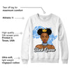 AJ 6 University Blue DopeSkill Sweatshirt Black Queen Graphic