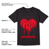 AJ 4 Red Thunder DopeSkill T-shirt Juneteenth Heart Graphic