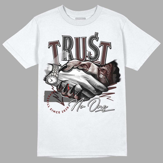 Jordan 12 x A Ma Maniére DopeSkill T-Shirt Trust No One Graphic Streetwear  - White 