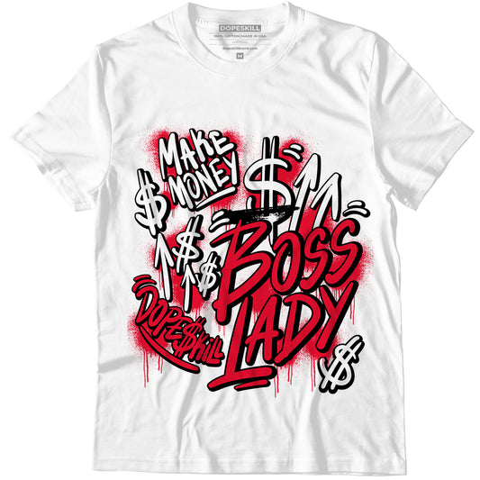 AJ 1 Low Bred Toe DopeSkill T-Shirt Boss Lady Graphic