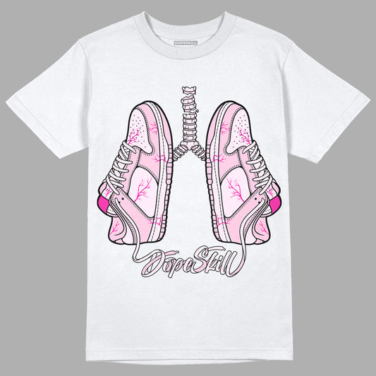 Triple Pink Dunk Low DopeSkill T-Shirt Breathe Graphic - White 