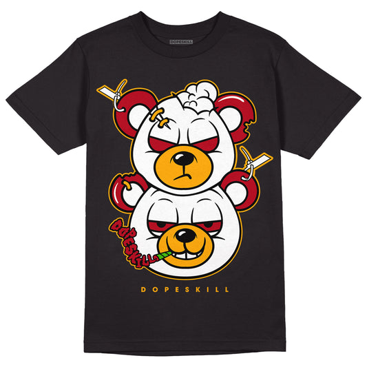 Cardinal 7s DopeSkill T-Shirt New Double Bear Graphic - Black 