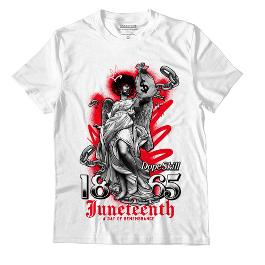 AJ 4 Red Thunder DopeSkill T-shirt Juneteenth Graphic