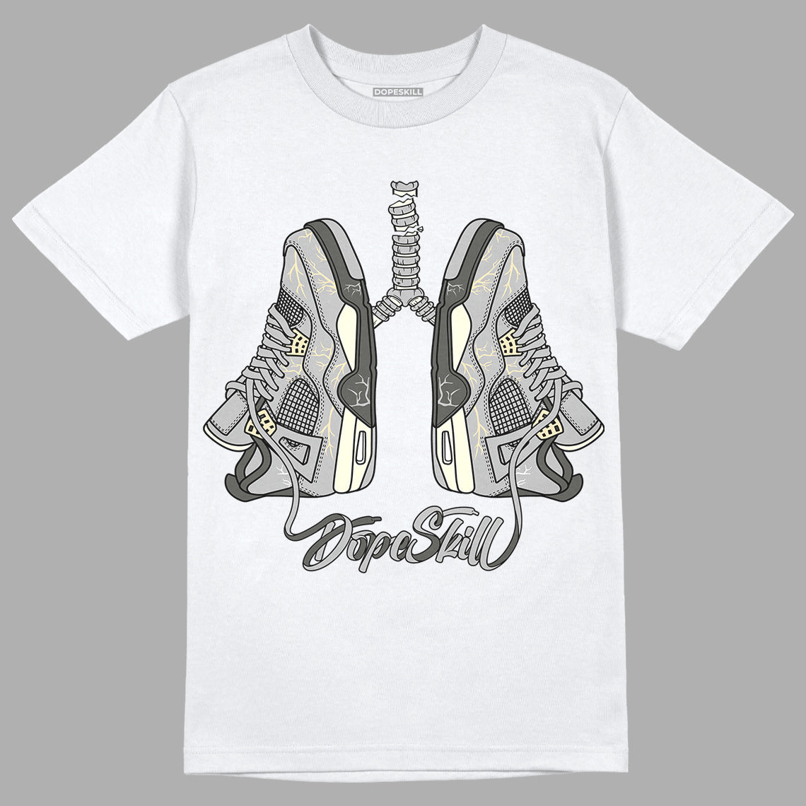 Jordan 4 Retro SE Craft Photon Dust DopeSkill T-Shirt Breathe  Graphic Streetwear  - White