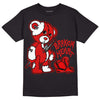 Gym Red 9s DopeSkill T-Shirt Broken Heart Graphic - Black