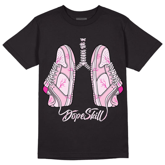 Triple Pink Dunk Low DopeSkill T-Shirt Breathe Graphic - Black