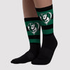 Lottery Pack Malachite Green Dunk Low Sublimated Socks Horizontal Stripes Graphic