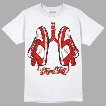 Dunk Low Gym Red DopeSkill T-Shirt Breathe Graphic - White 