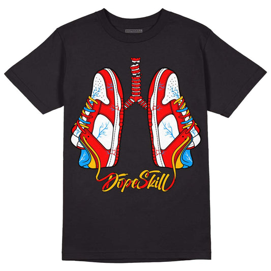 Fruity Pebbles Dunks DopeSkill T-Shirt Breathe Graphic - Black