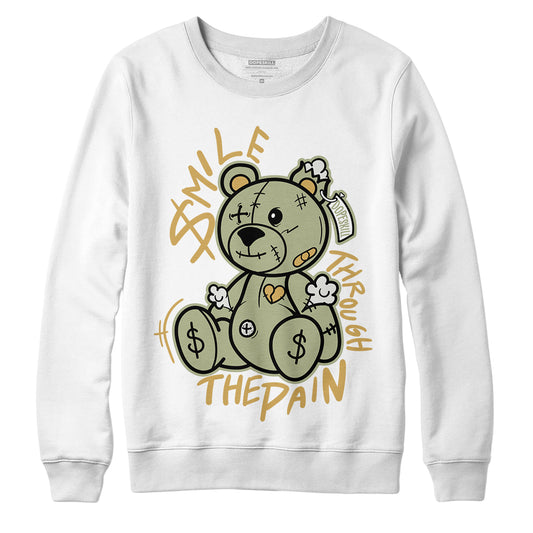 Jordan 5 Jade Horizon DopeSkill Sweatshirt BEAN Graphic - White 