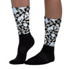 Black Metallic Chrome 6s Sublimated Socks Mushroom Graphic