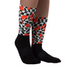 Mushroom Sublimated Socks Match Black Canvas 4s