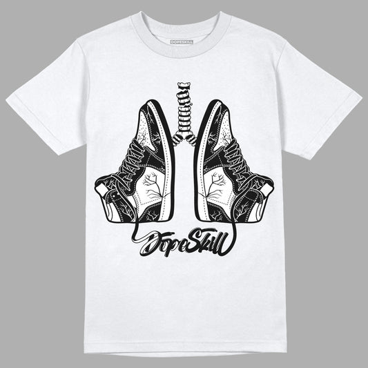 Jordan 1 High 85 Black White DopeSkill T-Shirt Breathe Graphic Streetwear - White 