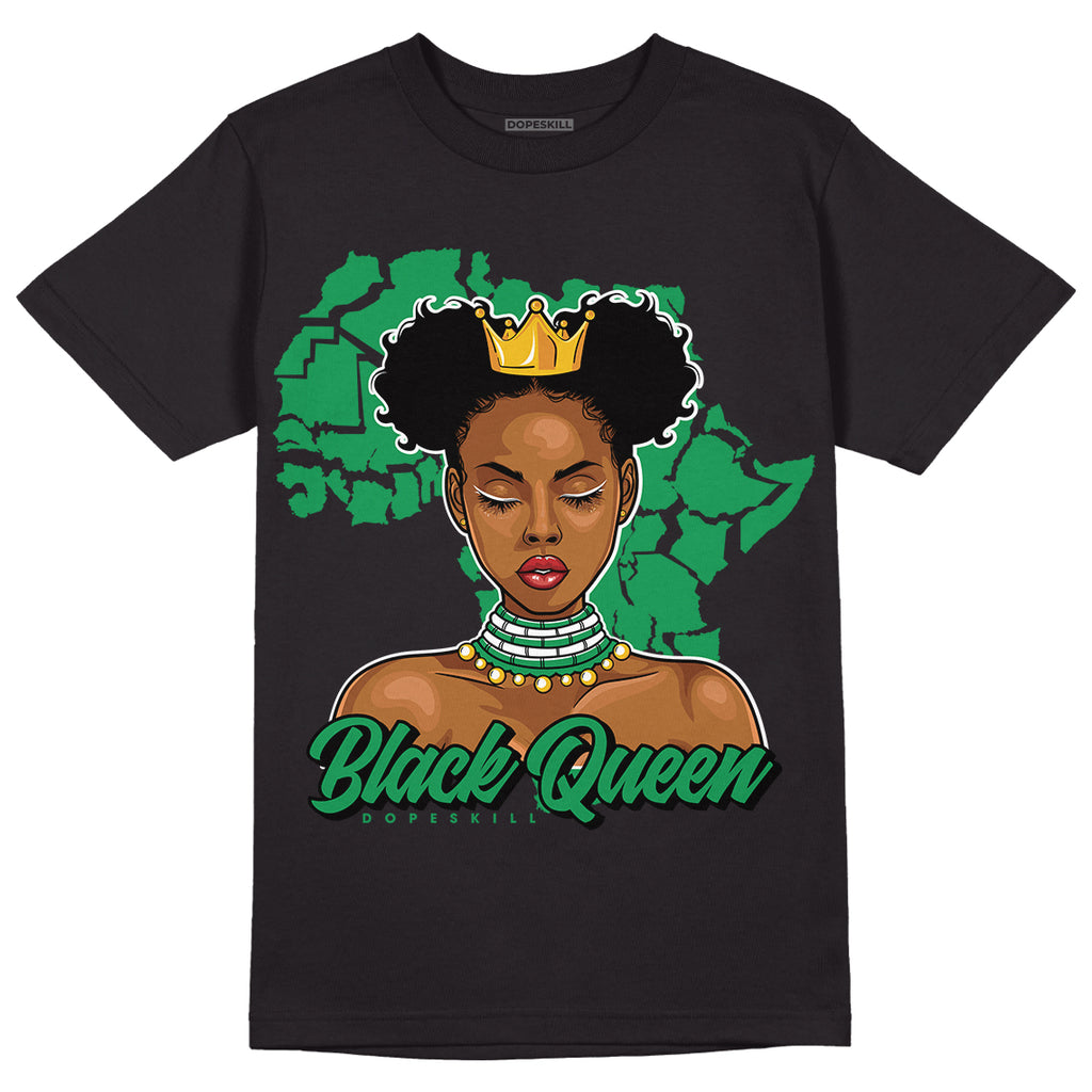 Jordan 6 Rings "Lucky Green" DopeSkill T-Shirt Black Queen Graphic Streetwear - Black
