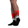 FIRE Sublimated Socks Match AJ 9 Chile Red