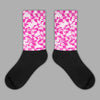 Triple Pink Dunk Low Sublimated Socks Mushroom Graphic