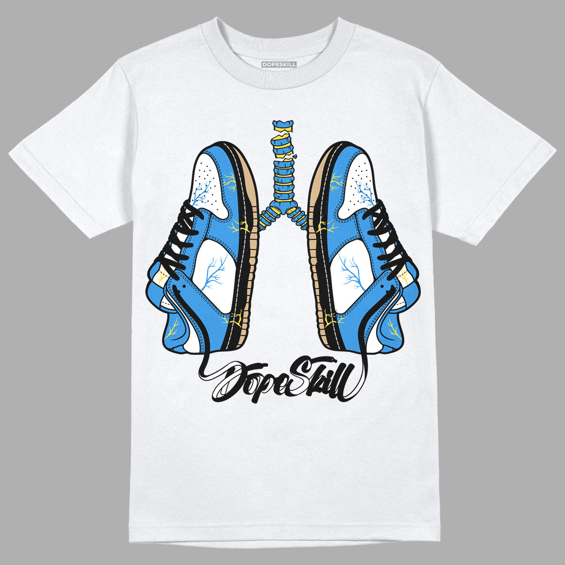 SB Dunk Low Homer DopeSkill T-Shirt Breathe Graphic - White