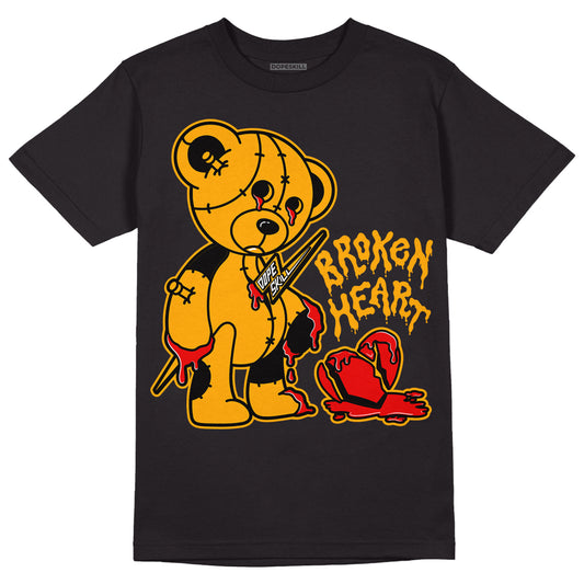 Black Taxi 12s DopeSkill T-Shirt Broken Heart Graphic - Black
