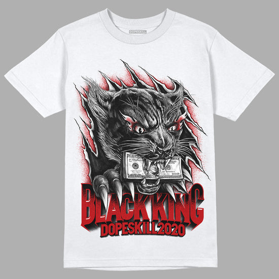 Playoffs 13s DopeSkill T-Shirt Black King Graphic - White