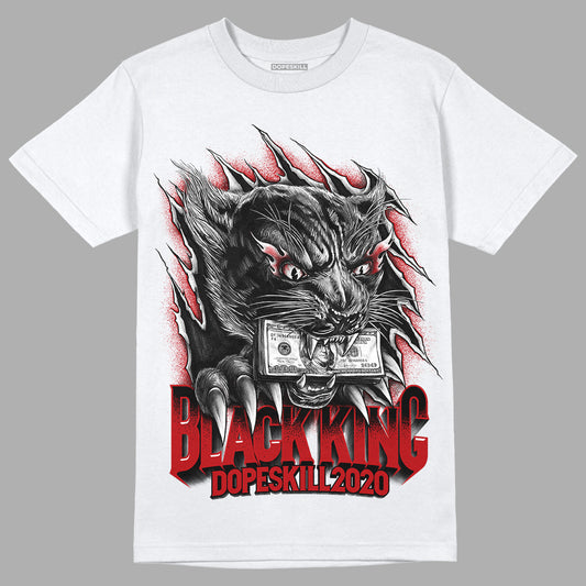 Playoffs 13s DopeSkill T-Shirt Black King Graphic - White