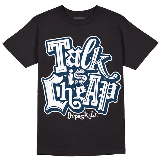 Brave Blue 13s DopeSkill T-Shirt Talk Is Chip Graphic - Black