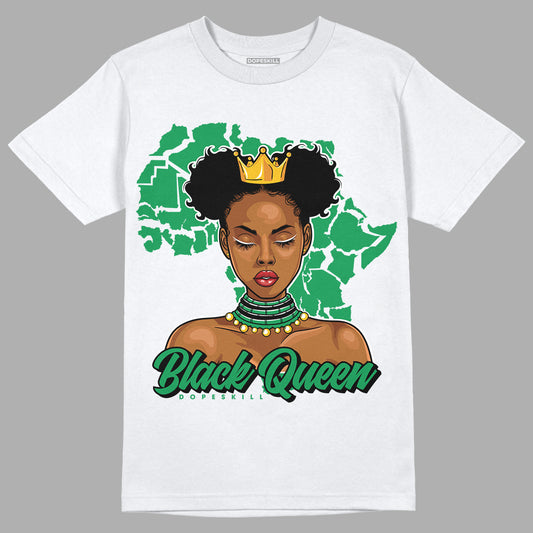 Jordan 1 Low Lucky Green DopeSkill T-Shirt Black Queen Graphic Streetwear - White