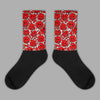 Gym Red 9s Sublimated Socks Slime Graphic