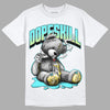 Aqua 5s DopeSkill T-Shirt Sick Bear Graphic - White